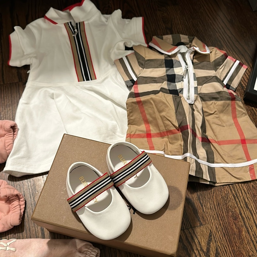 Baby girl Burberry outfits / shoes